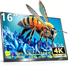 16” 4K Portable Monitor, 3840×2400 IPS 16:10 Gaming Display - Image 1