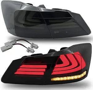 VLAND LED Tail lights Assembly Fit for 2013 2014 2015 Honda Accord((Not fit for Accord lx/Sport sedan/Touring/EX-L), Rear Light with Sequential Turn Signal, Plug-and-play,Smoked