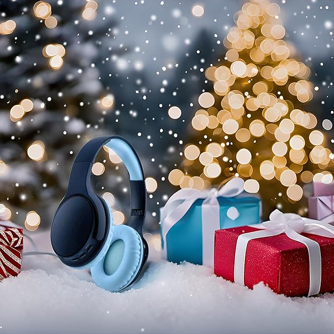 Kids Wireless Headphones, Bluetooth Toddler Headphones,Over Ear Isolation Headphone Foldable with Built-in Mic for Cell Phones TV Tablet School Network Boys Girls (e6 Blue)