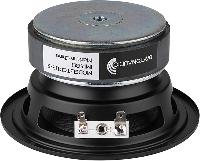Dayton Audio TCP115-8 4" Treated Paper Cone Midbass Woofer 8 Ohm