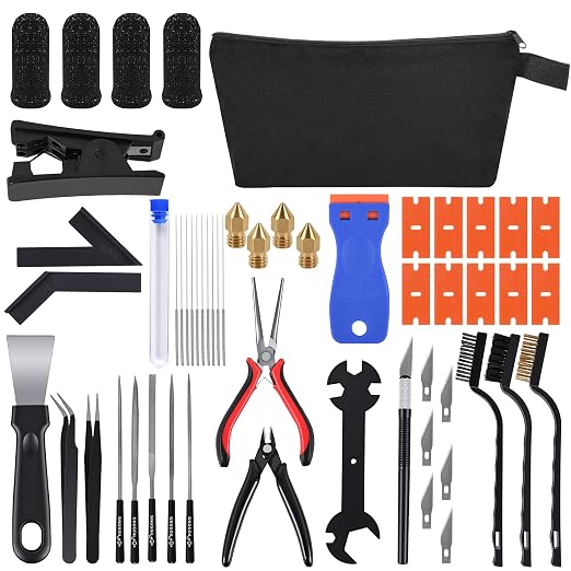 3D Printer Accessories, 54pcs 3D Printer Tools for All FDM/SLA Printers