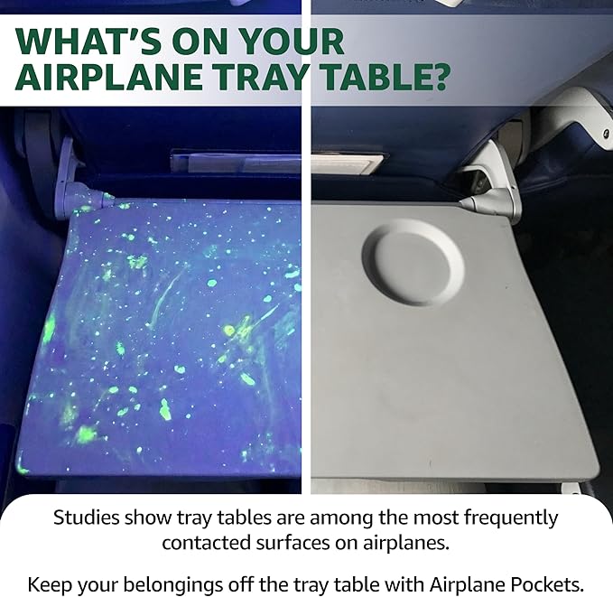 Airplane Pockets - Airplane Accessories - Plane Travel Essentials - Travel Organizer - Seat Storage Organizer - Air Travel Essentials - Seatback Organizer - International Travel Accessories Must Haves