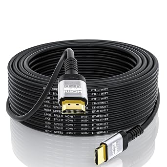 Soonsoonic 4K HDMI Cable 50Ft | High Speed HDMI 2.0 Cable 4K@60Hz 2K 1080P 3D ARC Ethernet | for UHD TV Monitor Laptop Xbox PS4/PS5 (15m) - Image 2