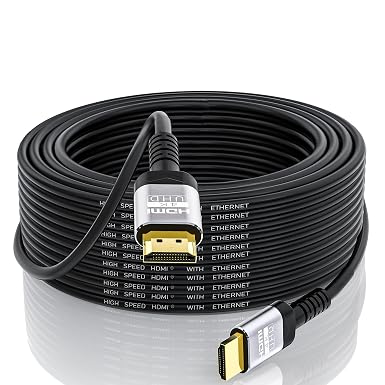 Soonsoonic 4K HDMI Cable 50Ft | High Speed HDMI 2.0 Cable 4K@60Hz 2K 1080P 3D ARC Ethernet | for UHD TV Monitor Laptop Xbox PS4/PS5 (15m) - Image 3