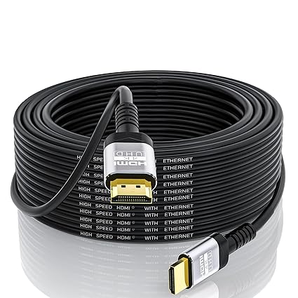 Soonsoonic 4K HDMI Cable 50Ft | High Speed HDMI 2.0 Cable 4K@60Hz 2K 1080P 3D ARC Ethernet | for UHD TV Monitor Laptop Xbox PS4/PS5 (15m) - Image 4
