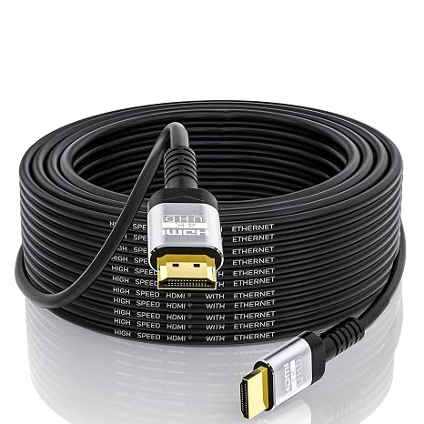 Soonsoonic 4K HDMI Cable 50Ft | High Speed HDMI 2.0 Cable 4K@60Hz 2K 1080P 3D ARC Ethernet | for UHD TV Monitor Laptop Xbox PS4/PS5 (15m) - Image 5