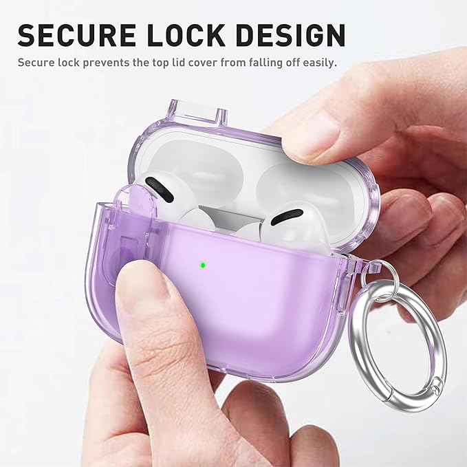 Valkit Compatible AirPods Pro Case, Clear with Cleaner Kit, Soft TPU Protective Cover, Shockproof for AirPods Pro Gen 2/1