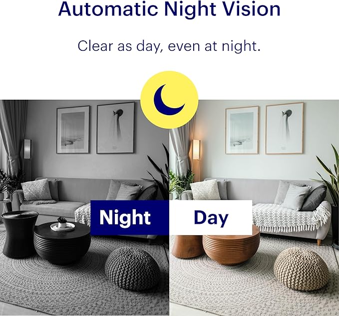 Canary View Indoor Home Security Camera 1080p HD WiFi IP | 24/7 Watch Live Video, Motion Alerts, Two-Way Talk, Night Vision, 10x Zoom, Private Mode, Works with Alexa, Google Assistant and More