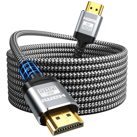 4K HDMI Cable 20 Feet | 18Gbps Ultra High Speed HDMI 2.0 Cable & 4K@60Hz HDR 3D ARC HDCP2.2 Ethernet HDMI Cord | for UHD TV Monitor Laptop Xbox PS4/PS5 ect (6.1m)