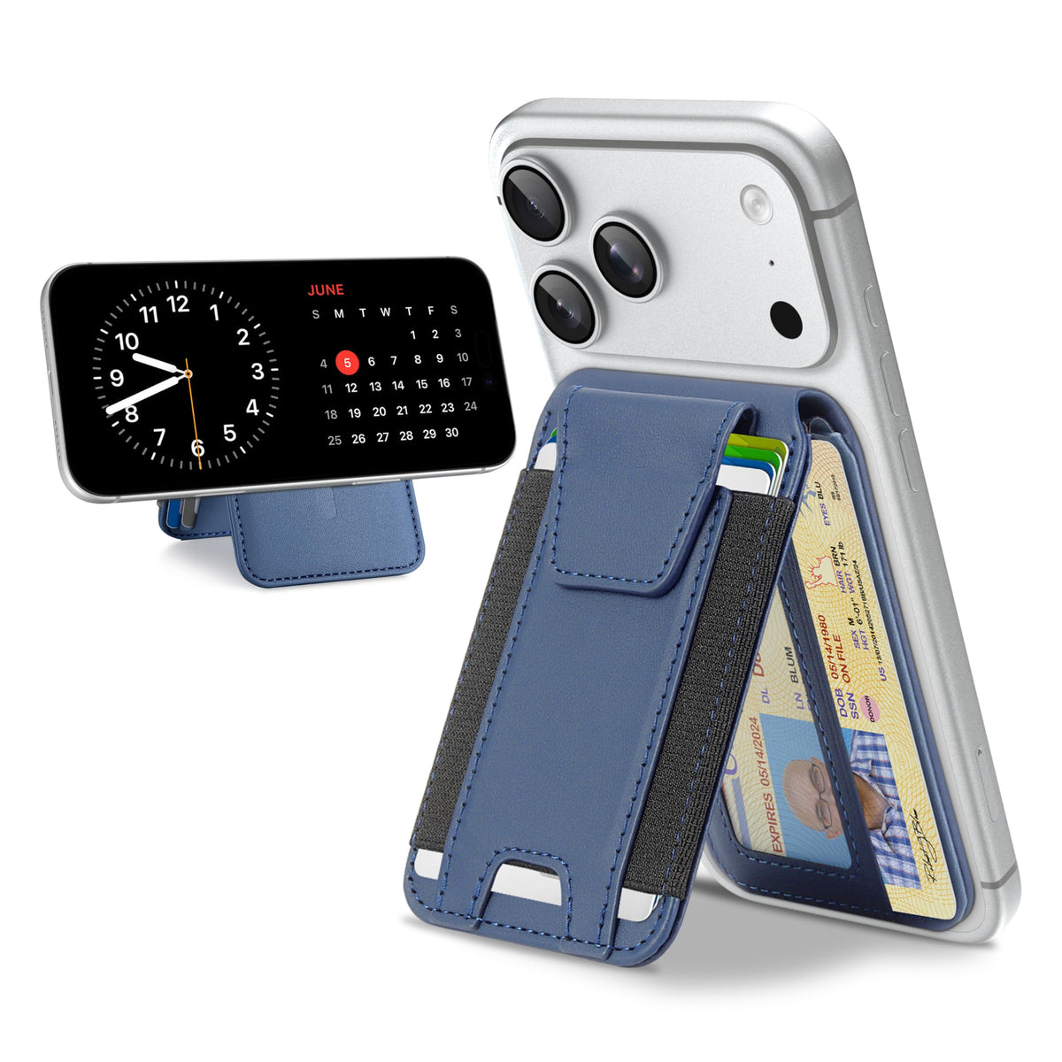 TopMade for MagSafe Wallet with Stand, 9 Cards Holde | Phone Accessori - Image 1