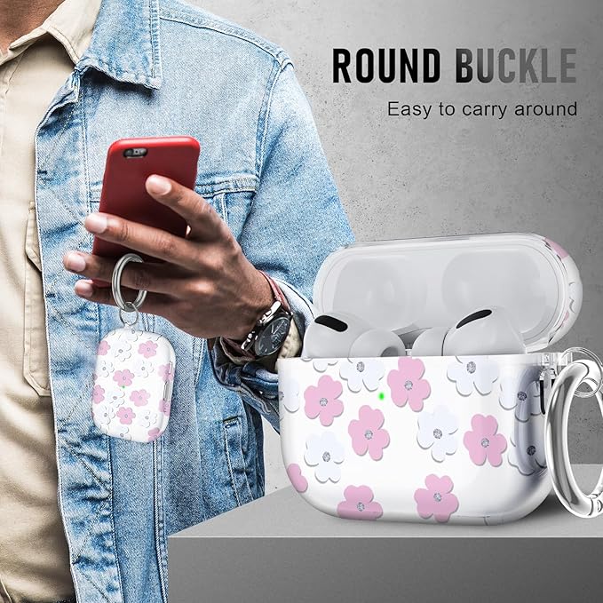 for AirPods Pro 3 Case (2025) with Cleaner Kit, Cute Soft Silicone Cover Compatible AirPods Pro 3rd Genera case with Keychain for Women Men with Keychain for Airpod Pro case(2025) Six Leaf Clover