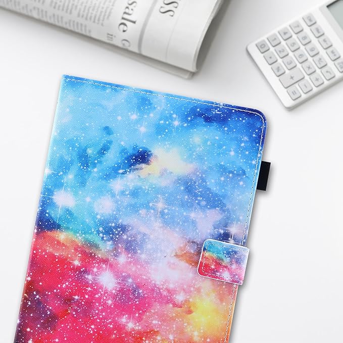 Dteck for Fire Max 11 Tablet Case 11" PU Leather Protective Folio Fold Stand with Auto Sleep Wake, Adjustable Viewing Angles, 4 Card Slots, Lightweight Cute Case