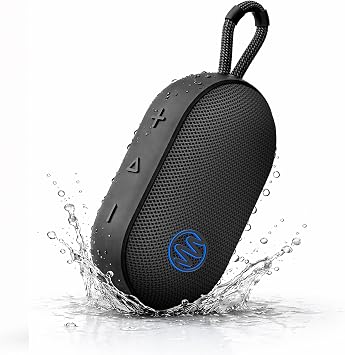Gemini Mini Bluetooth Speaker, Waterproof, Clip-On, 12-Hr Play (BeatOrb)