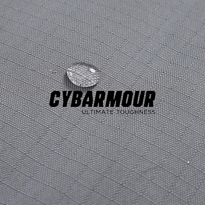 Cybarmour Chew Proof Dog Bed - Orthopedic Indestructible Dog Crate Pad - Outdoor Waterproof Kennel Mat for Aggressive Chewers - Extra Large Breeds & Fits 48-Inch Crate - 47"x29", Black