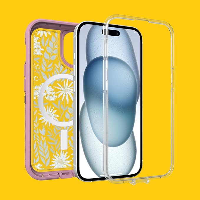 OtterBox iPhone 15, 14, 13, iPhone 17e, 16e Case - Defender Series XT - Built-in MagSafe - Rugged - Port Protection - Lanyard Attachment - Non-Retail Packaging - Orchid Advice