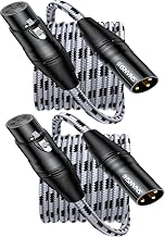 XLR Cables 25ft, 2-Pack Male to Female Microphone Cable - Image 1