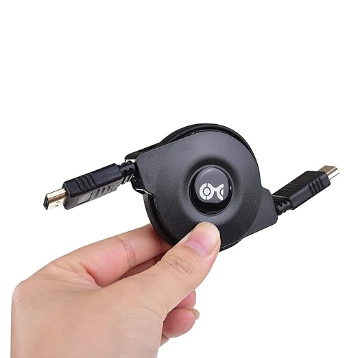 Cable Matters Retractable HDMI Cable with HDR and 4K 60Hz Resolution Support - 3.3 Feet