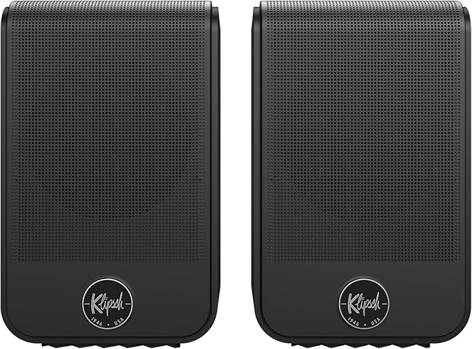 Klipsch Flexus SURR 100 Surround Sound Speakers with Immersive Dolby Atmos Technology - Black