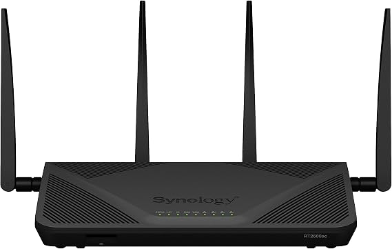 Synology RT2600ac – 4x4 dual-band Gigabit Wi-Fi router, MU-MIMO, powerful parental controls, Threat Prevention, bandwidth management, VPN, expandable coverage with mesh Wi-Fi