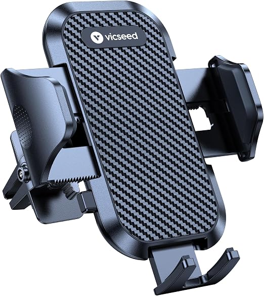 VICSEED 2026 Upgrade Ultra Stable Car Phone Holder Mount [Never Fall Off & Won't Break] Universal Air Vent Phone Mount for Car Easy Clamp Phone Holders for Your Car for iPhone 18 Pro Max 17 16 15 14