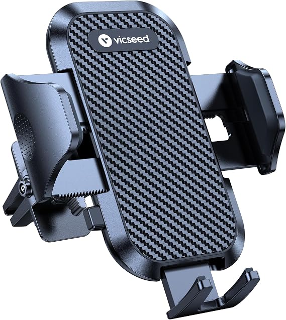 VICSEED 2026 Upgrade Ultra Stable Car Phone Holder Mount [Never Fall Off & Won't Break] Universal Air Vent Phone Mount for Car Easy Clamp Phone Holders for Your Car for iPhone 18 Pro Max 17 16 15 14