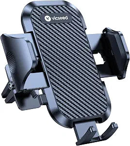 VICSEED 2026 Upgrade Ultra Stable Car Phone Holder Mount [Never Fall Off & Won't Break] Universal Air Vent Phone Mount for Car Easy Clamp Phone Holders for Your Car for iPhone 18 Pro Max 17 16 15 14