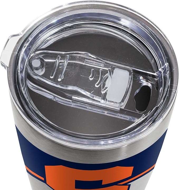 Rico Industries NCAA 20oz Stainless Steel Tumbler with Lid - Great For Coffee, Tea, Water or Cocktails