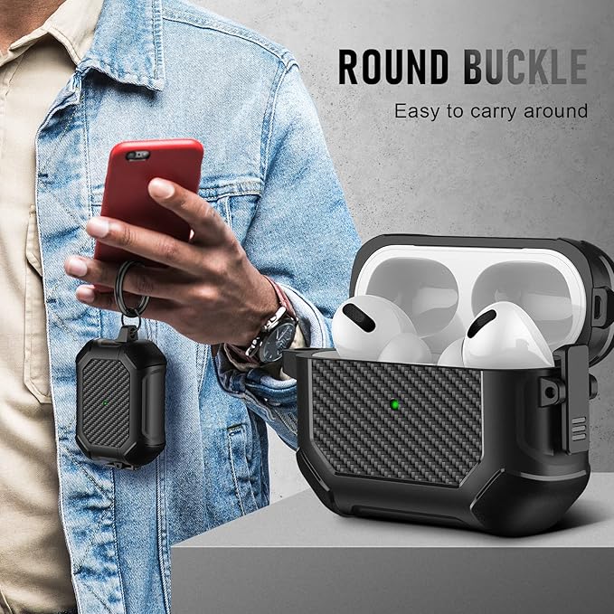 Compatible with Airpods Pro 3 Case(2025),for Airpods Pro 3rd Generation Cases Cover with Keychain Cleaner Kit Soft Silicone Shockproof Cover for Women Men