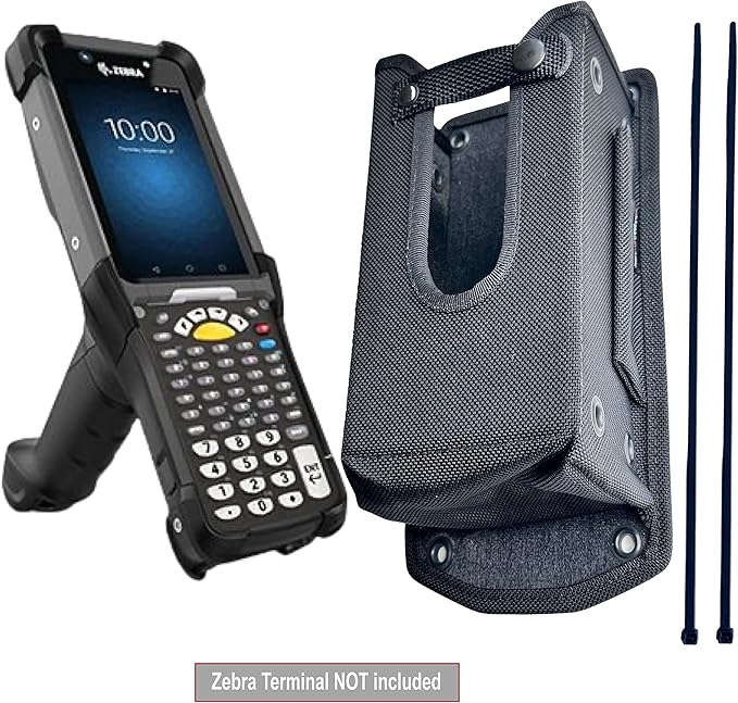 Heavy-Duty Mountable Ballistic Nylon Barcode Scanner Holster & Carrying Pouch for Zebra MC9300 Gun – Rugged, Protective Case with Belt & Mounting Options