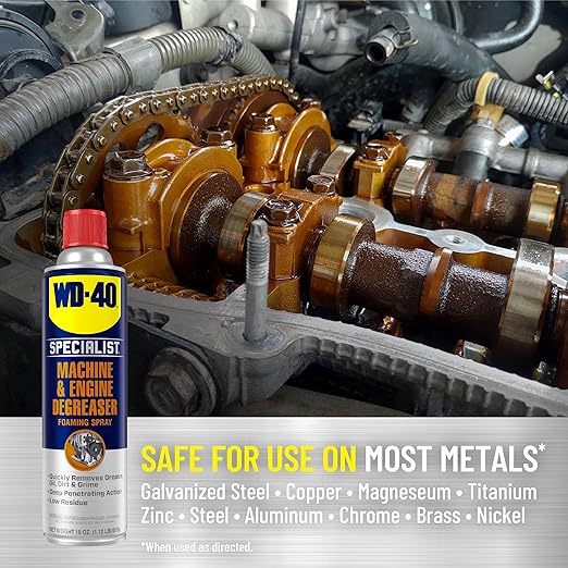 WD-40 Specialist Machine & Engine Degreaser Foaming Spray, 18 OZ