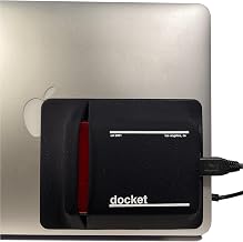 External Hard Drive Holder for Laptop - Closed Pocket Design with Cable Hole for Safe Storage - Expand Storage While Eliminating Boundaries, Black