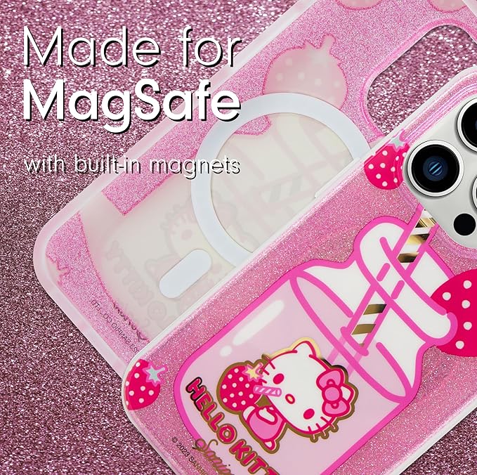 Sonix x Sanrio Case for iPhone 15 Pro Max | Compatible with MagSafe | 10ft Drop Tested | Hello Kitty Strawberry Milk
