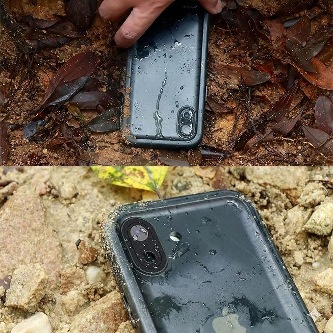 SPORTLINK for iPhone XR Waterproof Case, Waterproof Shockproof Snowproof with Built-in Screen Protector Slim Case for iPhone XR 2018 Release (6.1 inch) Black