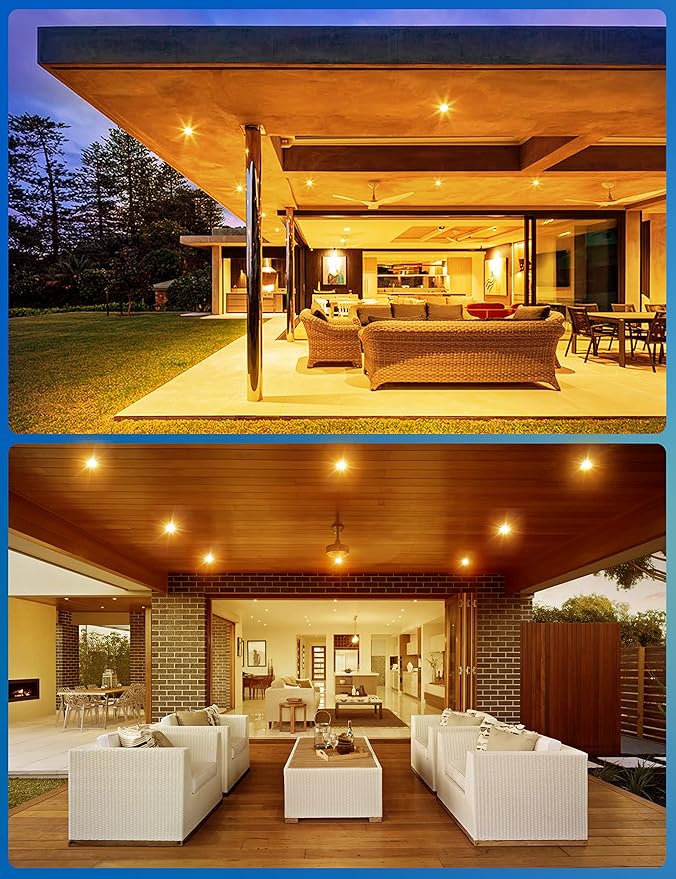 JandCase LED Bug Lights for Outside, 12W Yellow Bug Light Bulbs Outdoor, 100Watt Equivalent PAR30 Flood Light Bulbs for Porch Patio Courtyard, Non-Dimmable, 2 Pack