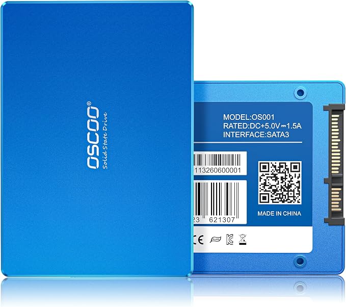 1TB 2.5" SATA III SSD, 568TBW Endurance, 3D TLC NAND, Up to 560MB/s