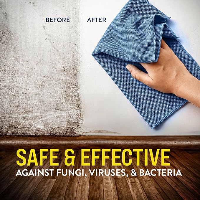 BioCide 100 - Multi-Purpose Cleaner and Disinfectant Spray - Professional Grade, Mildew, Bacteria and Fungi Remover - 1-Quart - Spray Bottle