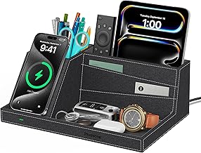 Wireless Charger with Desk Organizer, Fast Charging Station - Image 1