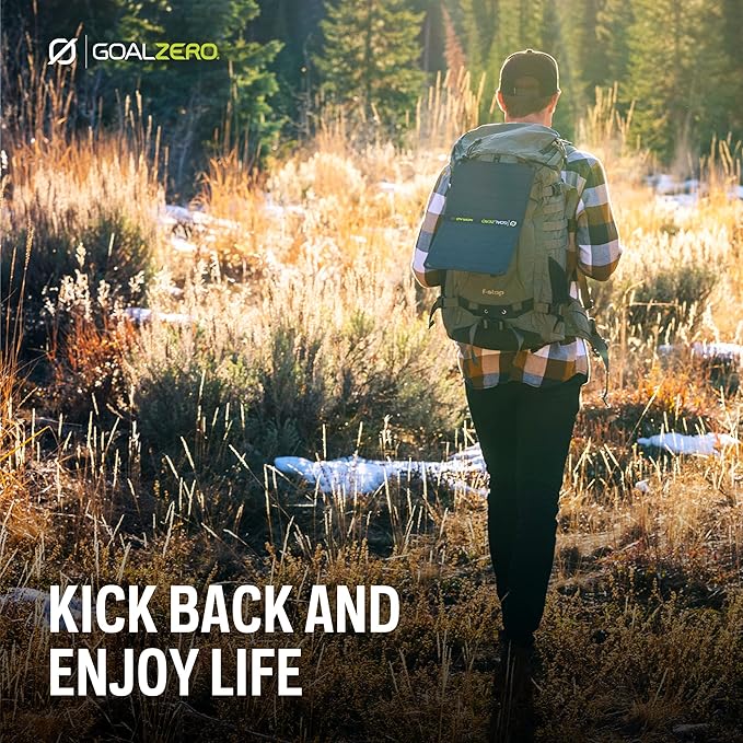 Goal Zero Nomad 10, Foldable Monocrystalline 10 Watt Solar Panel with USB Port, Portable Solar Panel Backpacking, Hiking and Travel. Lightweight Backpack Solar Panel Charger with Adjustable Kickstand
