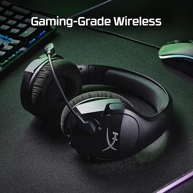 HyperX Cloud Stinger Core – Wireless Lightweight Gaming Headset, DTS Headphone:X spatial audio, Noise Cancelling Microphone, For PC, Black