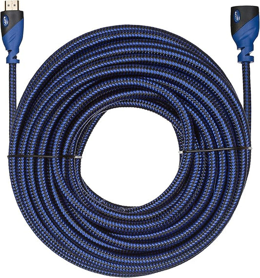 KAYO HDMI Extender - Male to Female, Extension Cable - (1-Pack) High-Speed HDMI Cable (2.0b) Supports: Ethernet, Audio Return, 4K, 3D, HD, 2160p, 18gbs, (Latest Version) HDCP 2.2 Compliant (50FT)