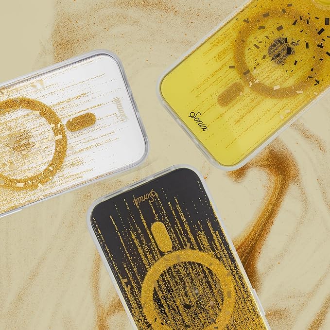 Sonix Case for iPhone 15 Plus/iPhone 14 Plus | Compatible with MagSafe | 10ft Drop Tested | Drippin' Gold