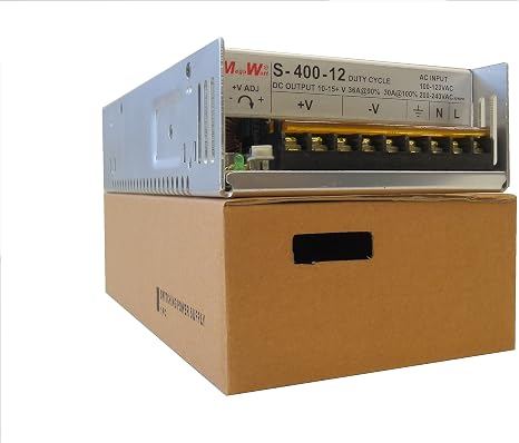 MegaWatt® Ham Radio Power Supply S-400-12 36 Amps 430 Watts 9.5 to 15.5 Volts Adjustable