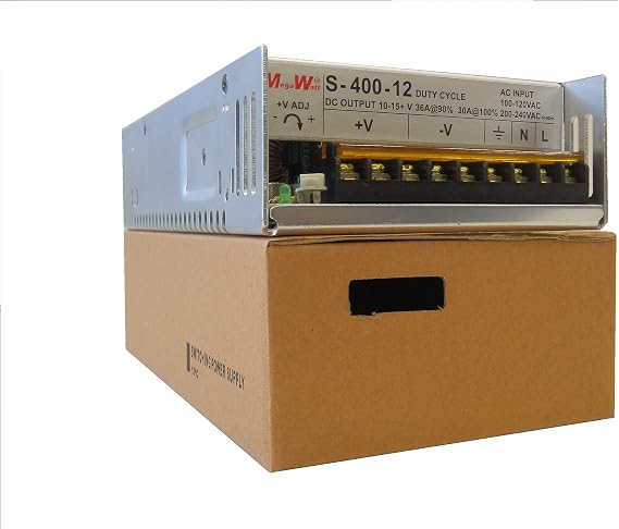 MegaWatt® Ham Radio Power Supply S-400-12 36 Amps 430 Watts 9.5 to 15.5 Volts Adjustable