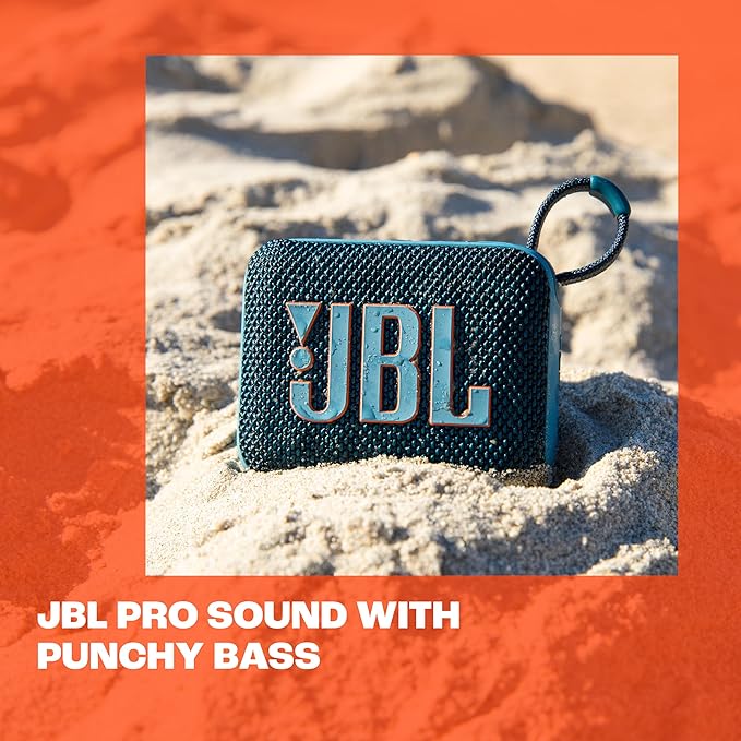 JBL JBLGO4BLUAM-Z Go 4 Portable Bluetooth Speaker, Blue - Certified Refurbished
