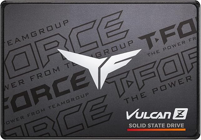 TEAMGROUP T-Force Vulcan Z 2TB SLC Cache 3D NAND TLC 2.5 Inch SATA III Internal Solid State Drive SSD (R/W Speed up to 550/500 MB/s) T253TZ002T0C101