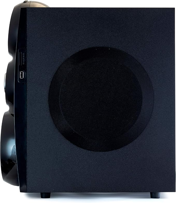 beFree Sound 5.1 Channel Bluetooth Surround Sound Speaker System- Red