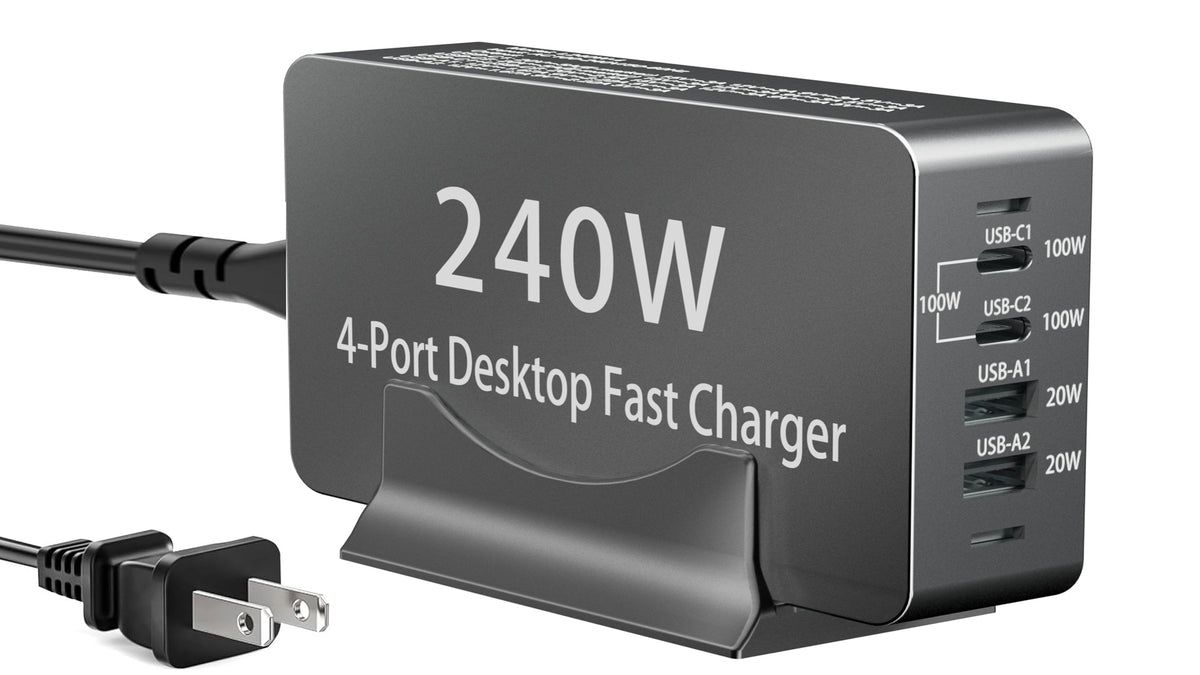 240W USB C Charger Block, 4 Port USB Fast Charging S | Charging & Powe - Image 8