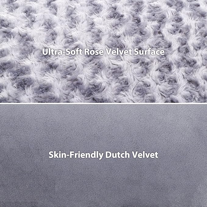 MIHIKK Orthopedic Dog Couch Bed Deluxe Plush L-Shaped with Waterproof Lining Bolster Dog Sleeping Sofa with Removable Washable Cover & Nonskid Bottom Pet Bed for Extra Large Dogs, Gray