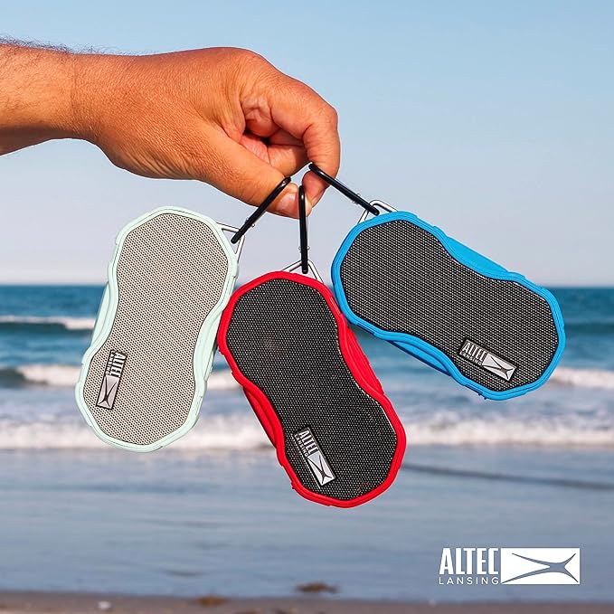 Altec Lansing Baby Boom XL - Waterproof Bluetooth Speaker, Wireless & Portable Speaker for Travel & Outdoor Use, Deep Bass & Loud Sound, 2 Pack, Mint