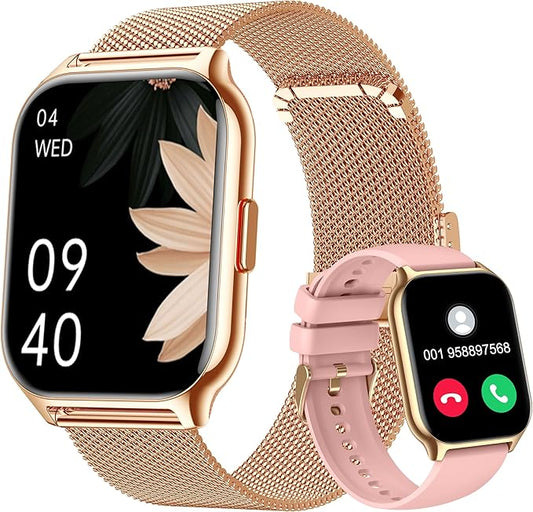 Smart Watch 45mm for Women Men(Dial/Answer Calls), 2.0" Fitness Tracker Watch with Heart Rate/Blood Pressure/Blood Oxygen Monitor for Android iOS